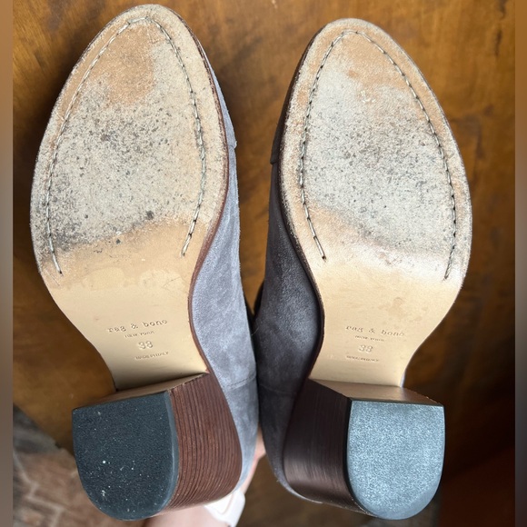 rag & bone Suede Moto Booties - Picture 2 of 6